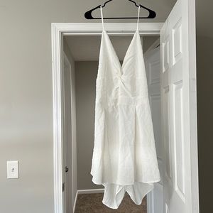 White jumpsuit (shorts)